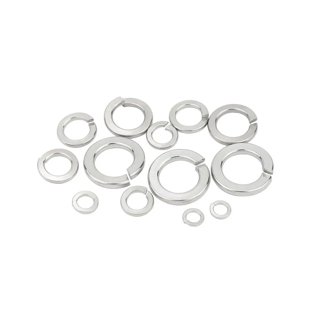 20-100PCS Light Spring Washer M3 M4 M5 M6 M8 M10 M12 Split Lock Elastic Gasket for Furniture Machine Install Fastening Parts