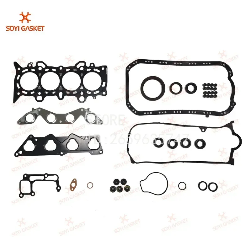 Engine Repair Kit Overhaul Kit Full Pad for 06110-PLC-010 12251-PLC-003 D17A ES5