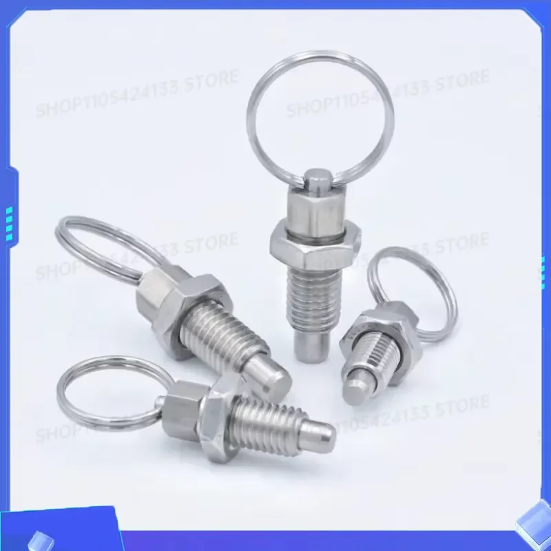10pcs Pull Ring Indexing Plungers Knob M6 M8 M12 M16 Spring Plungers with Nut for Moulds