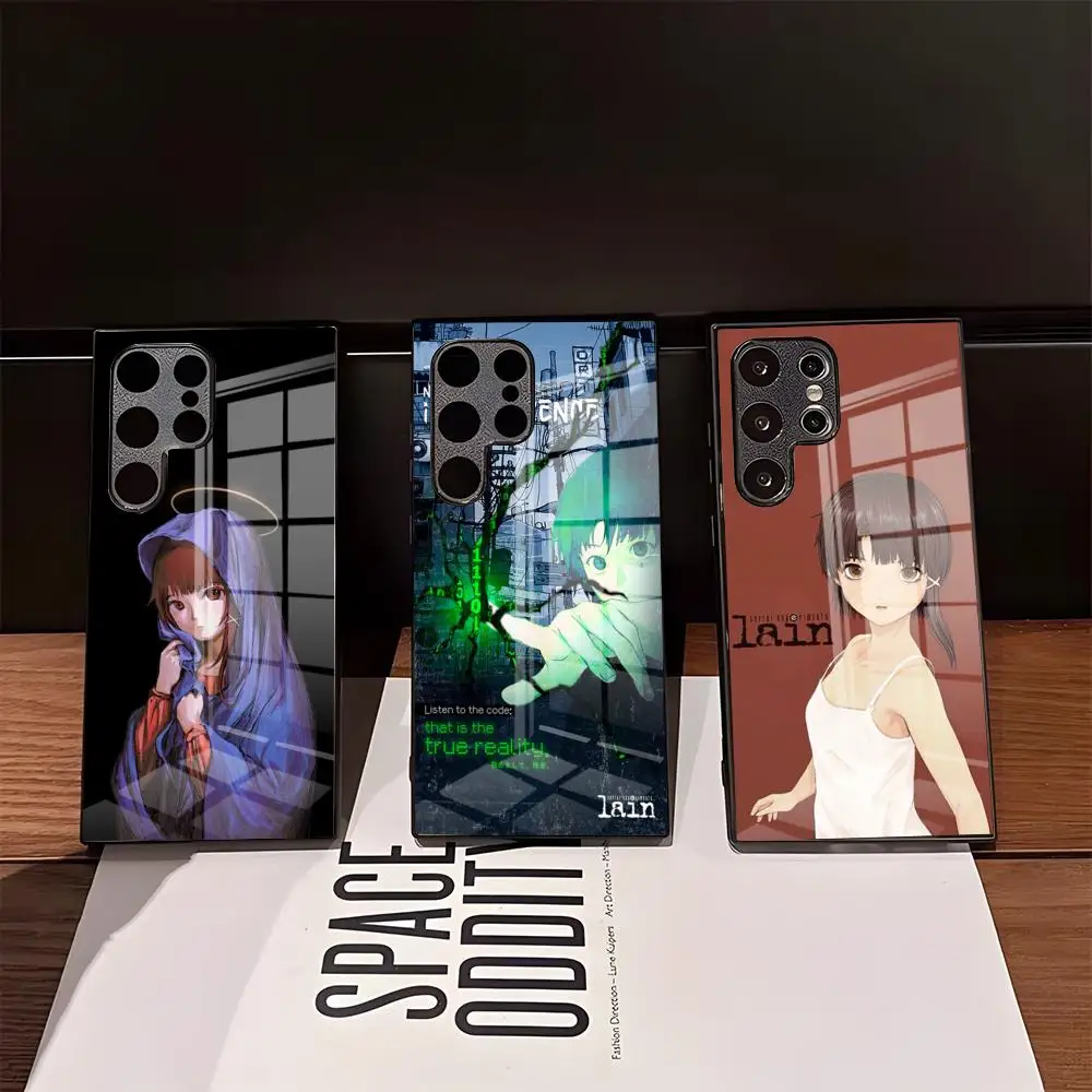 Serial Experiments Lain Phone Case For Samsung S26 Ultra S25 Edge Ultra S23 S22 S21 Ultra Plus S24 Fe A57 A37 Glass Cover
