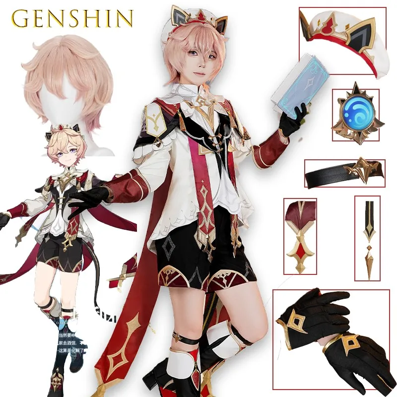 

‌Dahlia Mondstadt Cosplay Costume Boy Outfit Anime Game Genshin Impact Character Official Style Double Penetration Halloween