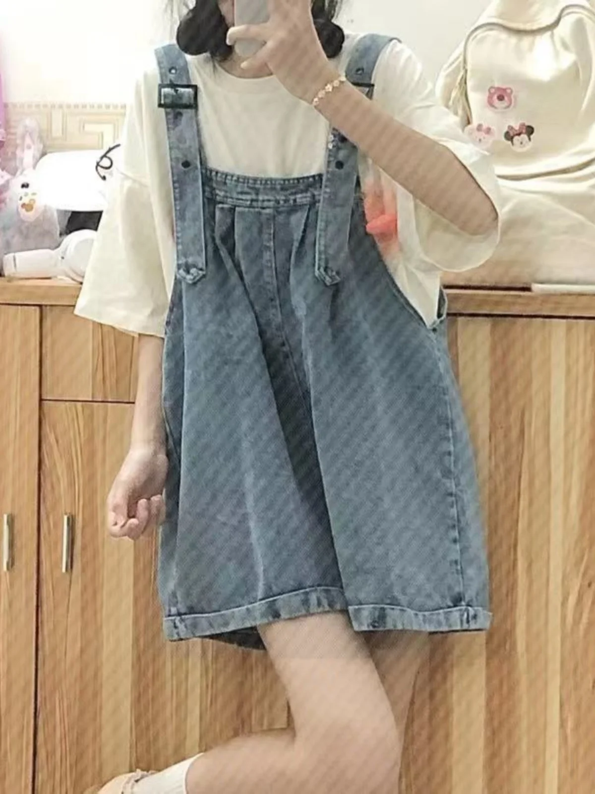 

Летние новые свободные женские джинсовые комбинезоны или брюки из серии «Соленое молоко», модные, молодежные, с высокой талией, или джинсы