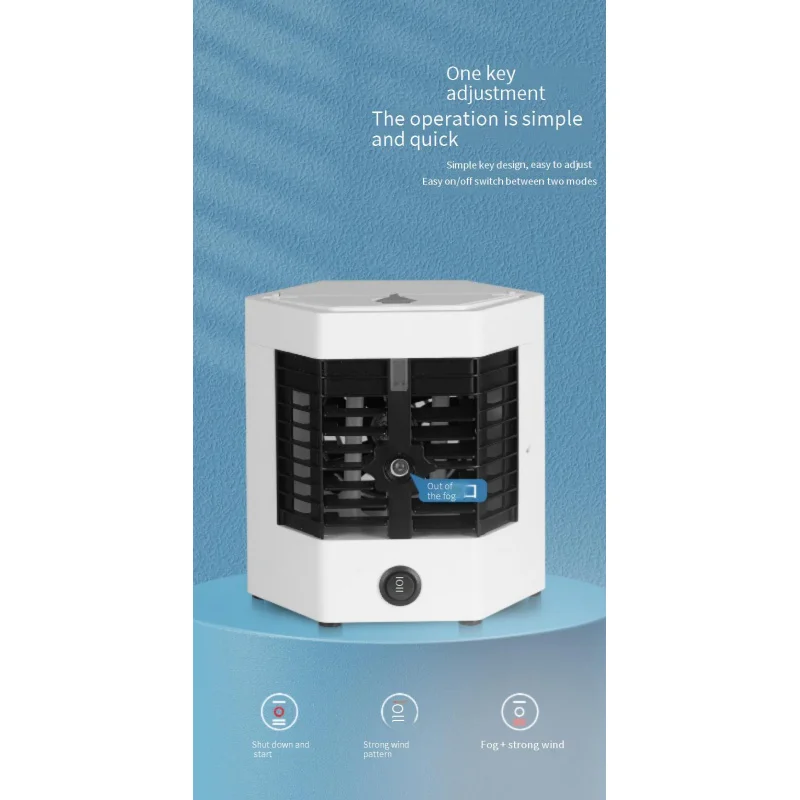 

Cooler Fan Mini Refrigeration Desktop Small Spray Portable Mobile Humidification Water Electric Fan