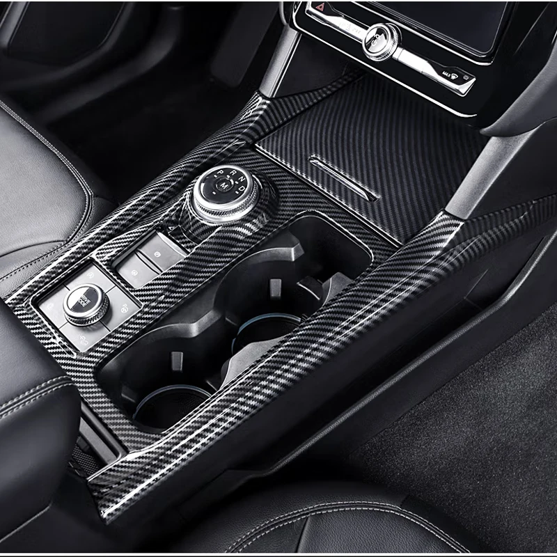 Interior Gearshift Knob Cover Trim Panel For Ford Explorer ST XLT U625 2020 2021 2022 2023 Car Accessories Stickers