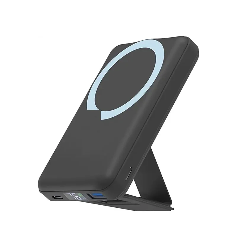 

Магнитный аккумулятор QI2 Power Bank 10000 мАч, беспроводные зарядные устройства PD 22,5 Вт QC3.0 Powerbanks с держателем для телефона для Iphone
