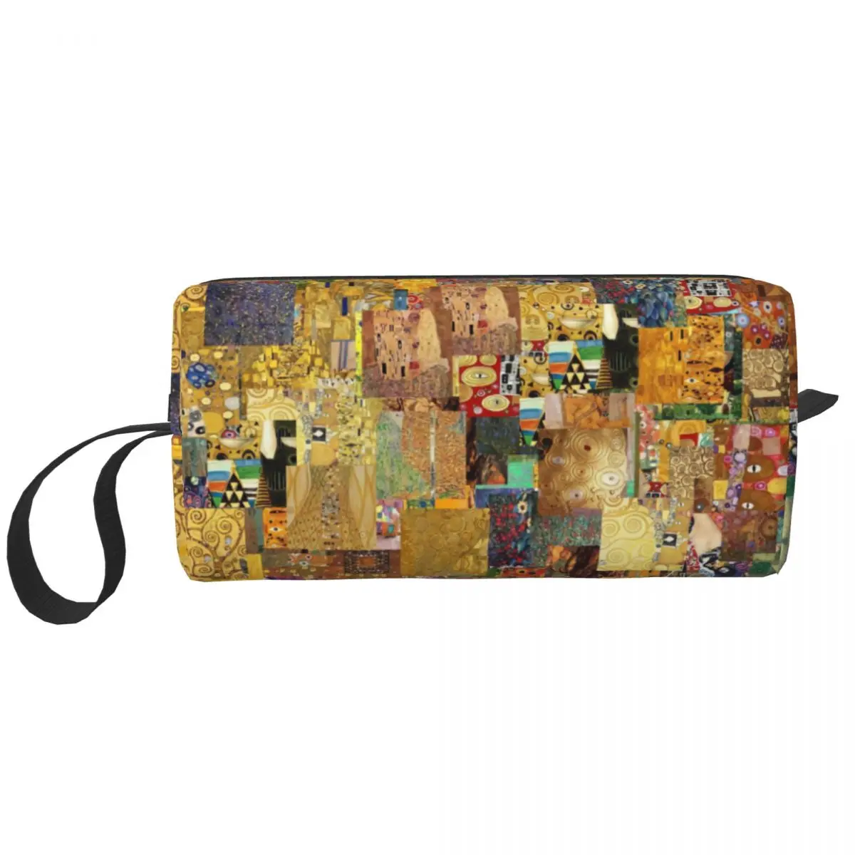 Custom Gustav Klimt Freyas Art Toiletry Bag Women Cosmetic Makeup Organizer Ladies Beauty Storage Dopp Kit Box