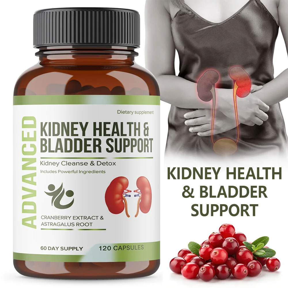 Kidney Health and Bladder Support - for Kidney Restore with Chanca Piedra,Cranberry, Juniper Berries for Detox & Bladder Health