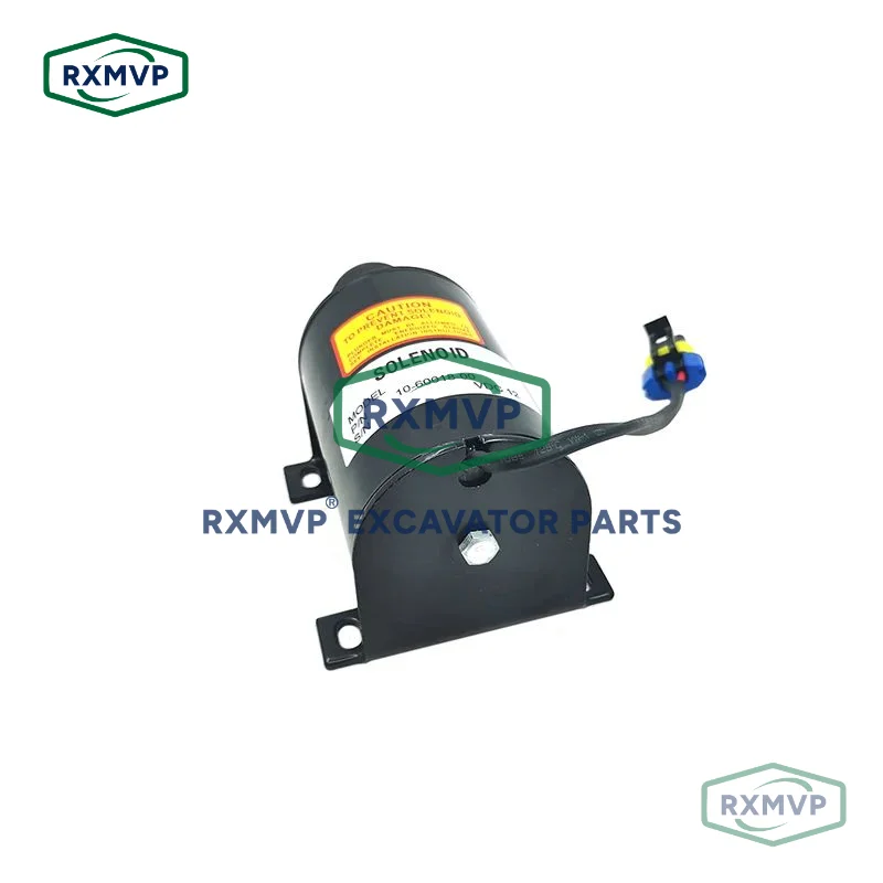 for New excavator accessories flameout switch solenoid valve 12V 10-60018-00 for 250 450 850 750 950 Diesel engine