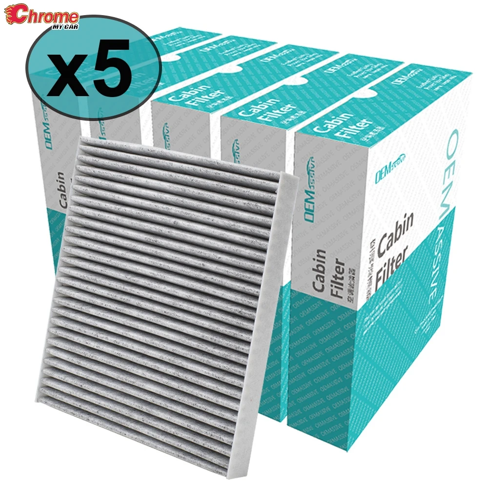 5x Car Accessories Pollen Cabin Air Conditioning Filter 87139-YZZ09 88970273 For Pontiac Vibe Toyota Tacoma 2005 2006 2007 2008