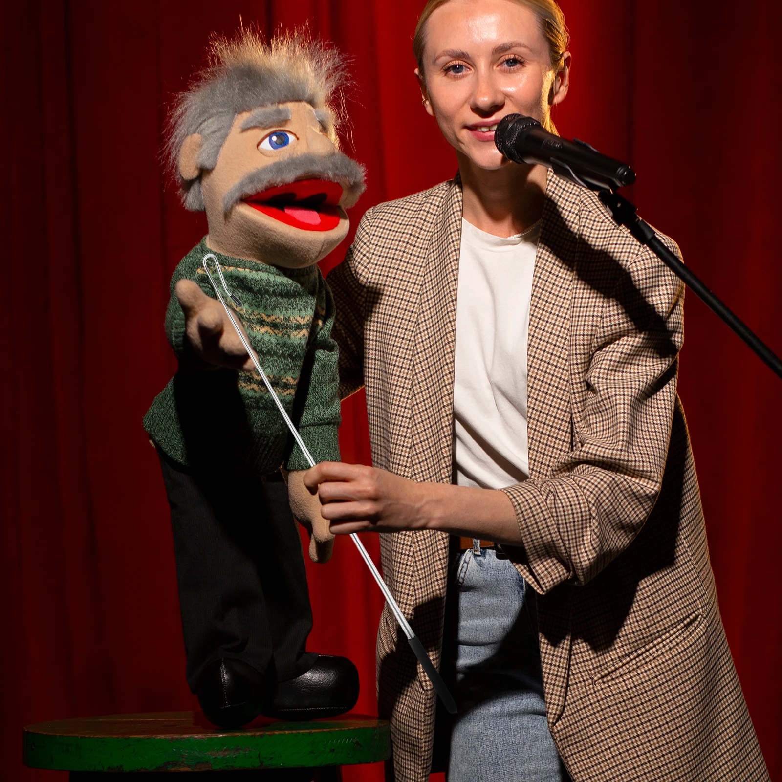 4 Stuks Metalen Marionet Controle Sticks Verstelbare Lengte Comfort Grip Handpop Arm Beweging Accessoire 55Cm Arm Manipulatie Staaf