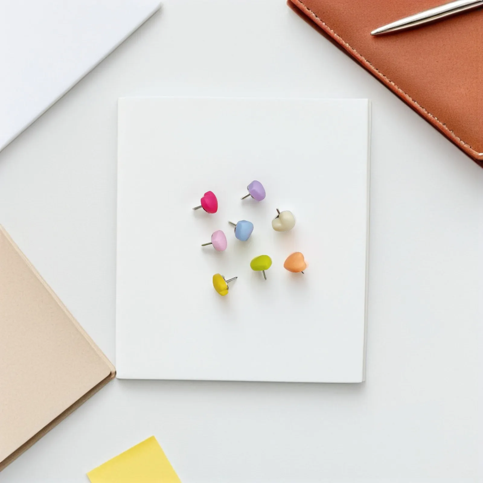 20 Pcs Macaron Color Thumbtack Decorative Pushpins and Tacks Assorted Thumbtacks