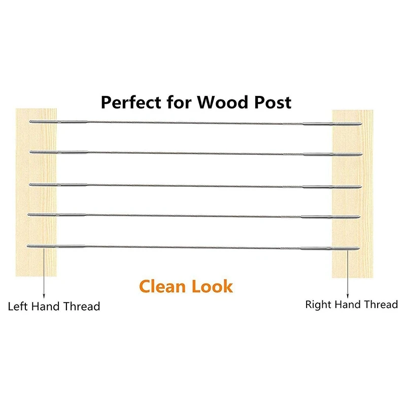 

ABAH-30 шт. винтовых фиксаторов (левый и правый) для кабельных ограждений 1/8 дюйма, для лестниц, деревянных стоек, балясин, террасной доски, фурнитура для террас