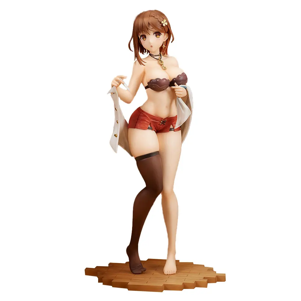 23CM Anime Atelier Ryza 2 Ushinawareta Denshou to Himitsu no Yousei Reisalin Stout Figure Dress Up Standing Anime Model Toy PVC