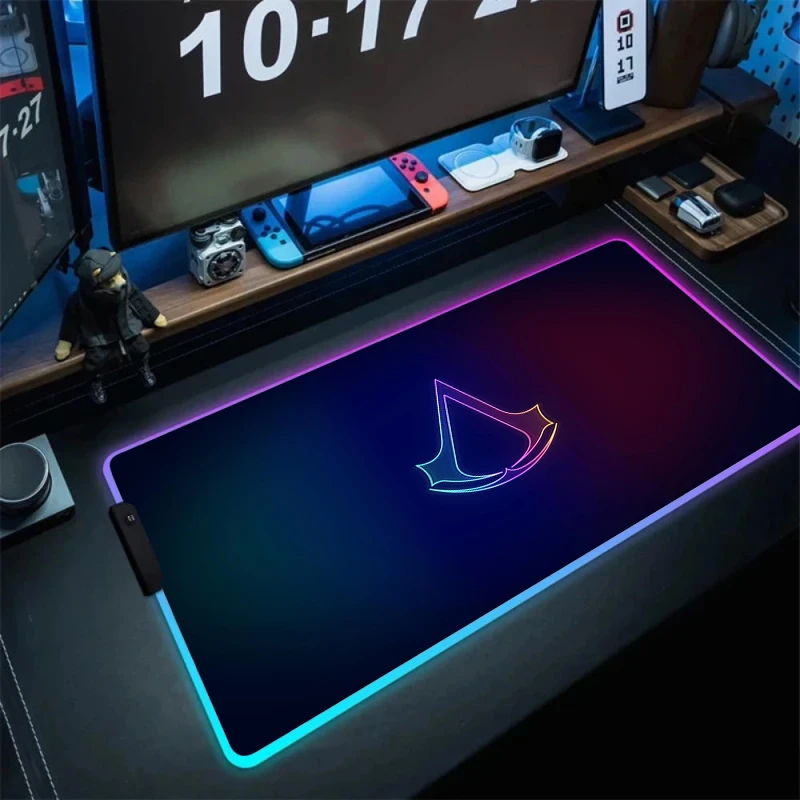 Mousepad Gamer Assassin S Creed Mouse Mats Xxl Mouse Pad Rgb Gaming Accessories Pc Cabinet Desk Mat Keyboard Anime Carpet Large