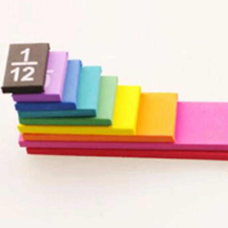 51Pcs Fraction Cubes Math Manipulatives for Kids Classroom Number Learning