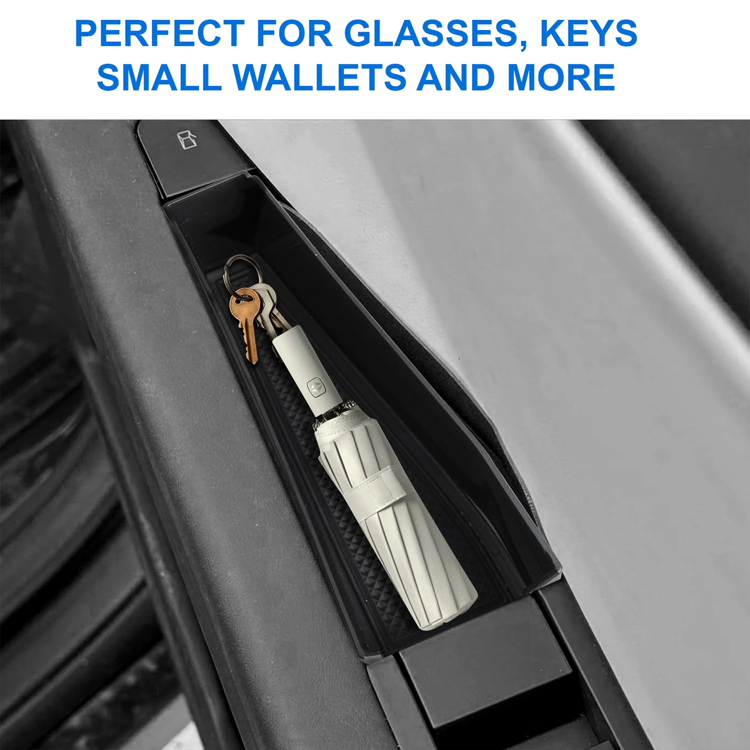 Front Door Handle Inserts for Tesla Cybertruck 2024, Storage Tray Box Caddy with Leather Liner Inserts 2