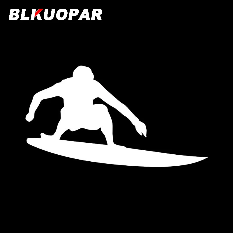 BLKUOPAR Surf Riding Marine Sports Surfboard Pattern Decals Laptop Windows Bumper Motorcycle JDM VAN RV Trunk Accessories