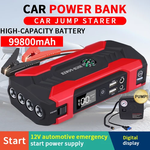 Imagen 2 del producto Arrancador de batería automático ASTRAUX, 10000mAh, Banco de energía portátil, arrancador de batería de arranque de coche para dispositivo de calle de refuerzo de emergencia de coche