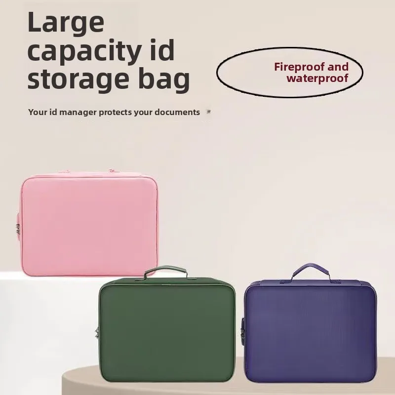 fire-resistant-document-storage-bag-with-lock-water-resistant-fiberglass-file-organizer-pouch-for-passport-certificate-card-and