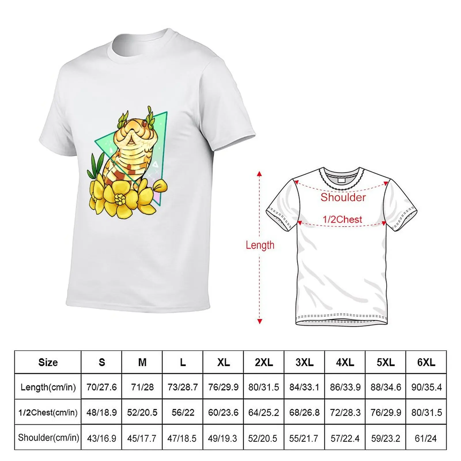 Magical Hognose (Albino) T-Shirt Art Pattern Printed Casual Top