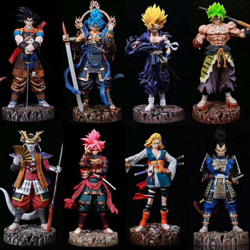 

Коллекционные фигурки Dragon Ball Samurai Series Gk большого размера: Гоку, Вегета, Гохан, Броли, Маджин Буу — декор для рабочего стола для любителей аниме