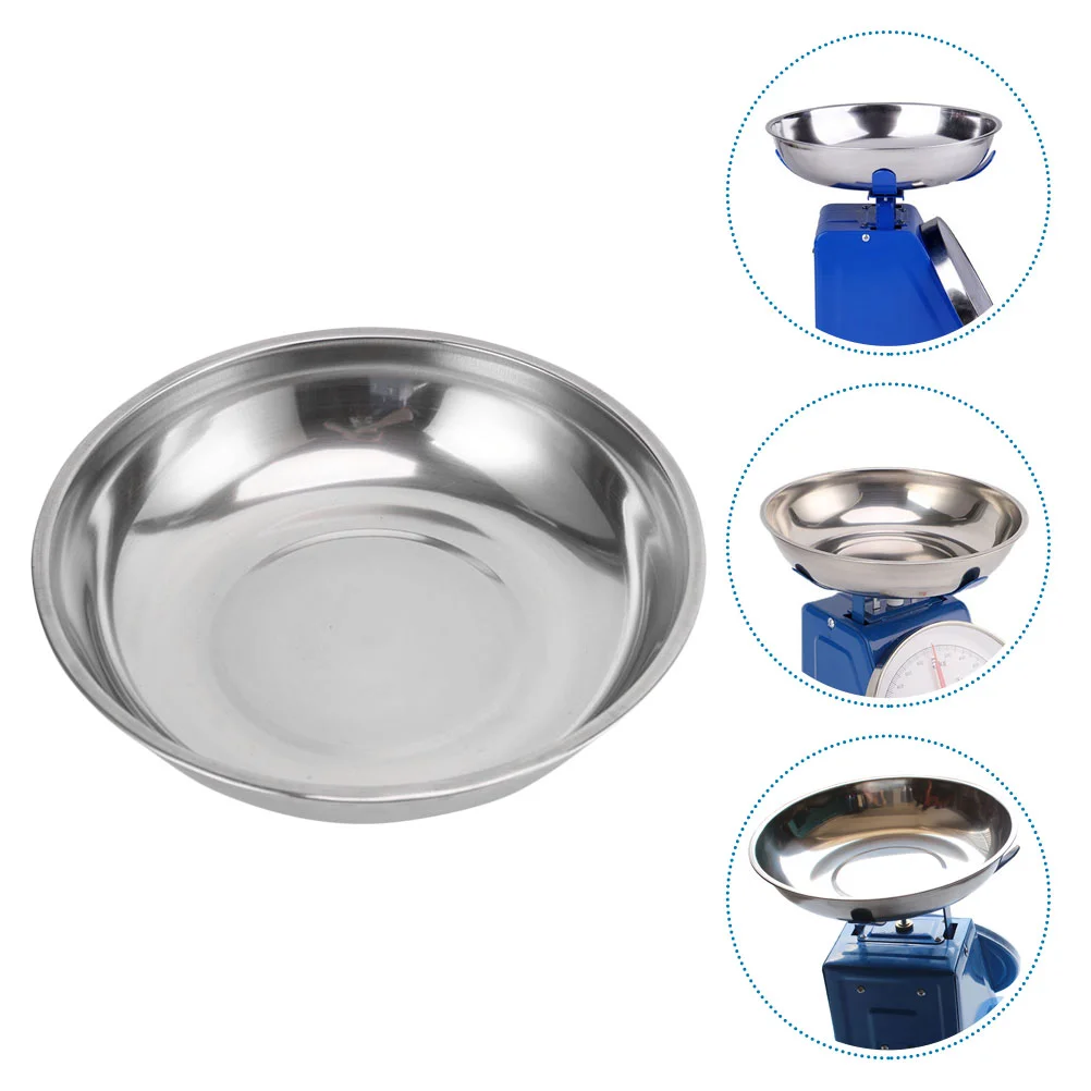 Bench Scale Weighing Pan Measuring Dish Stackable Kitchen Weight Metal Replace Tray Electronic Accessories