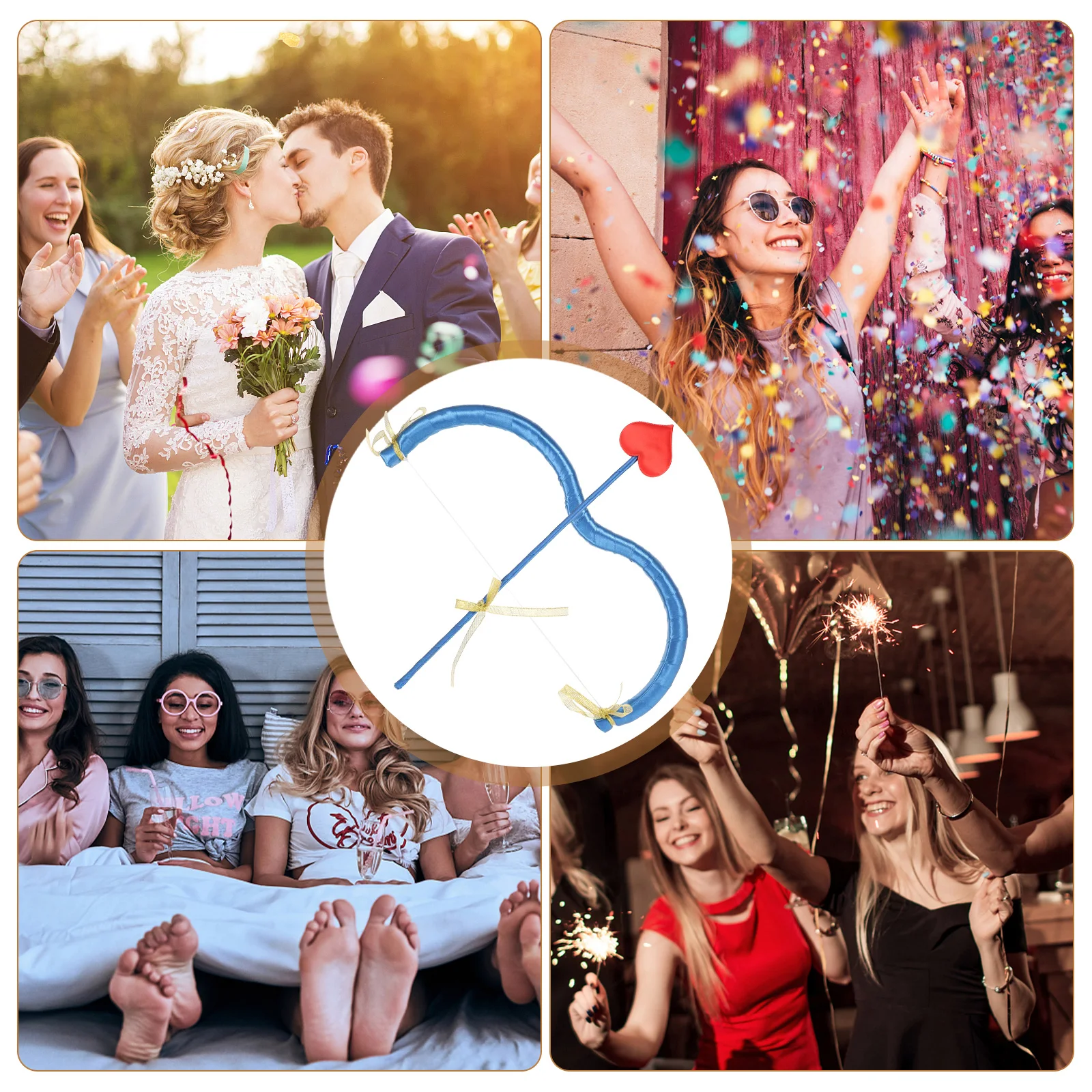 

1 set 1 Set Cupid Arrow Bow Reusable Durable Photo Prop Cosplay Party Supplies Costume Accessories Valentine Decor Men Women