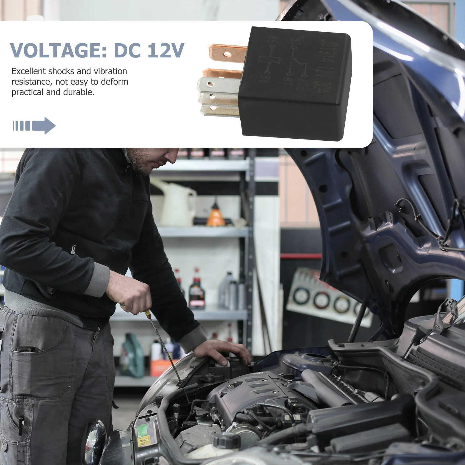 

5 Pin DC 12V 30A Relay Switch Socket Heavy Duty Automotive Car Signal Replacement Power Relays Low Voltage Efficient Durable Car