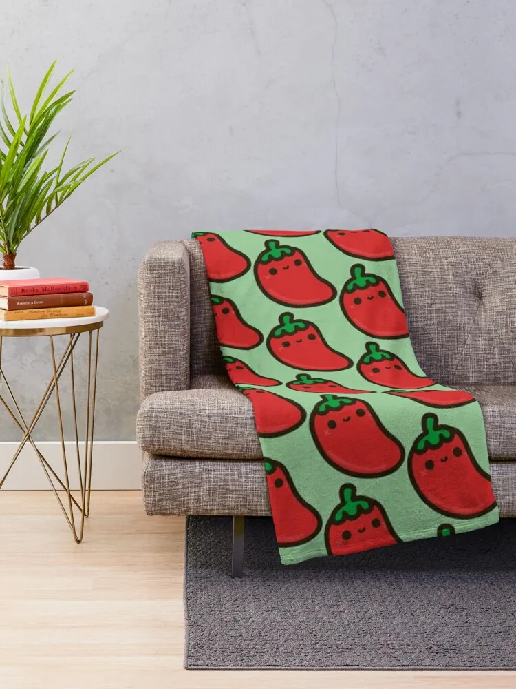 Cute chilli Throw Blanket Thermal for sofa Blankets