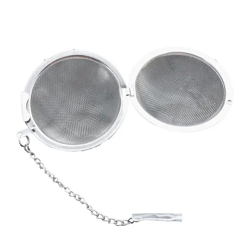 Stainless Steel Tea Ball Flavored Filter Ball Mesh Tea Infuser Strainers Premium Tea Filter With Extension Chain Hook