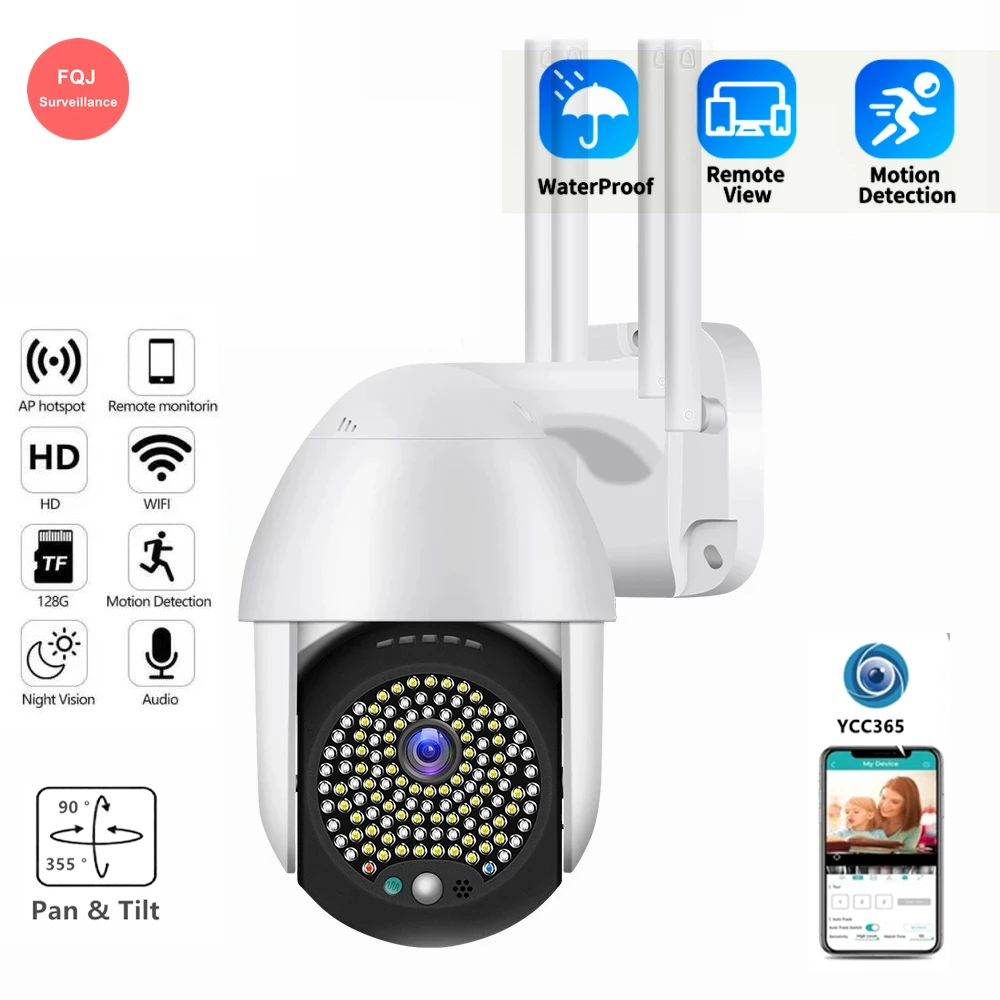 

2MP YCC365 Plus Outdoor Security WIFI Camera Motion Detection Night Vision Waterproof Wireless IP CCTV Camera Two Ways Audio