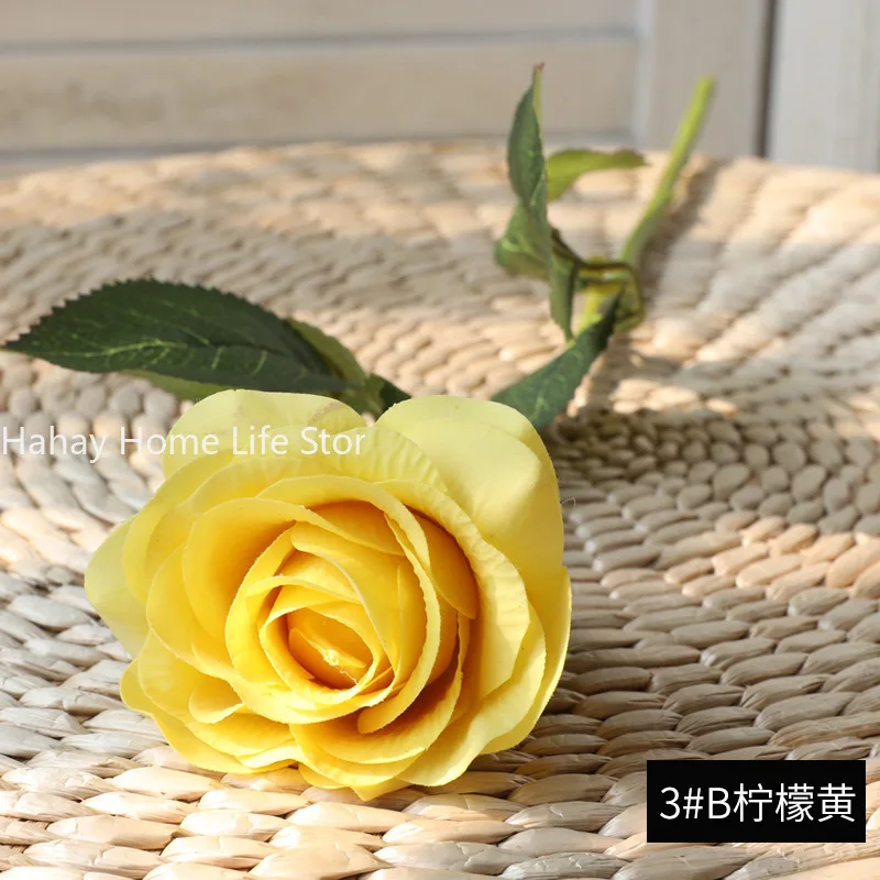 1pc Latex Real Touch Rose Artificial Silicone Rose Flowers for Wedding Home Party Decoration Fake Flower Christmas New Year Gift