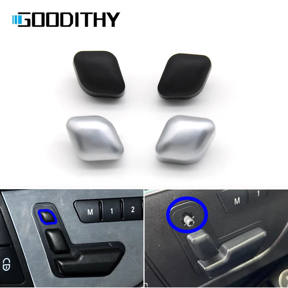 W204 C204 X204 GLK204 W212 W207 W166 Car Black Silver Seat Headrest Adjust Control Button Switch Cover For BENZ C GLK E Class