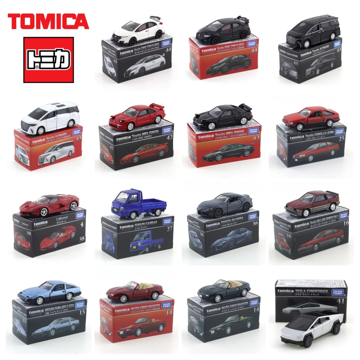 Takara Tomy 1:64 Tomica Premium Honda Ballade Sports Nissan Lady Toyota GR SUPRA Zabawki dla dzieci Pojazd z silnikiem Model odlewany z metalu