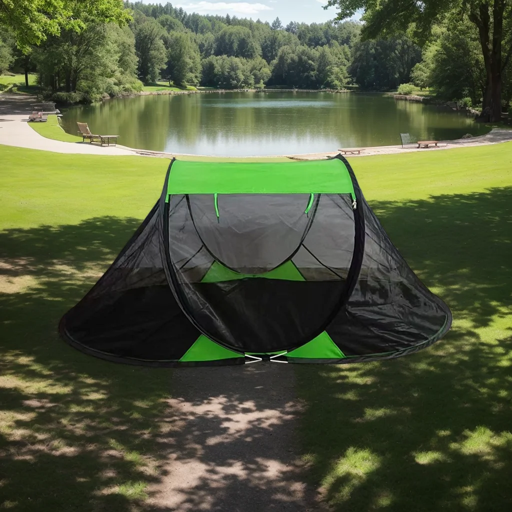 

Outdoor Oxford Cloth Camping Tent, Fully Automatic Quick-opening Pergola, Mosquito-proof Tent, Camping Folding Camp Bed Tent