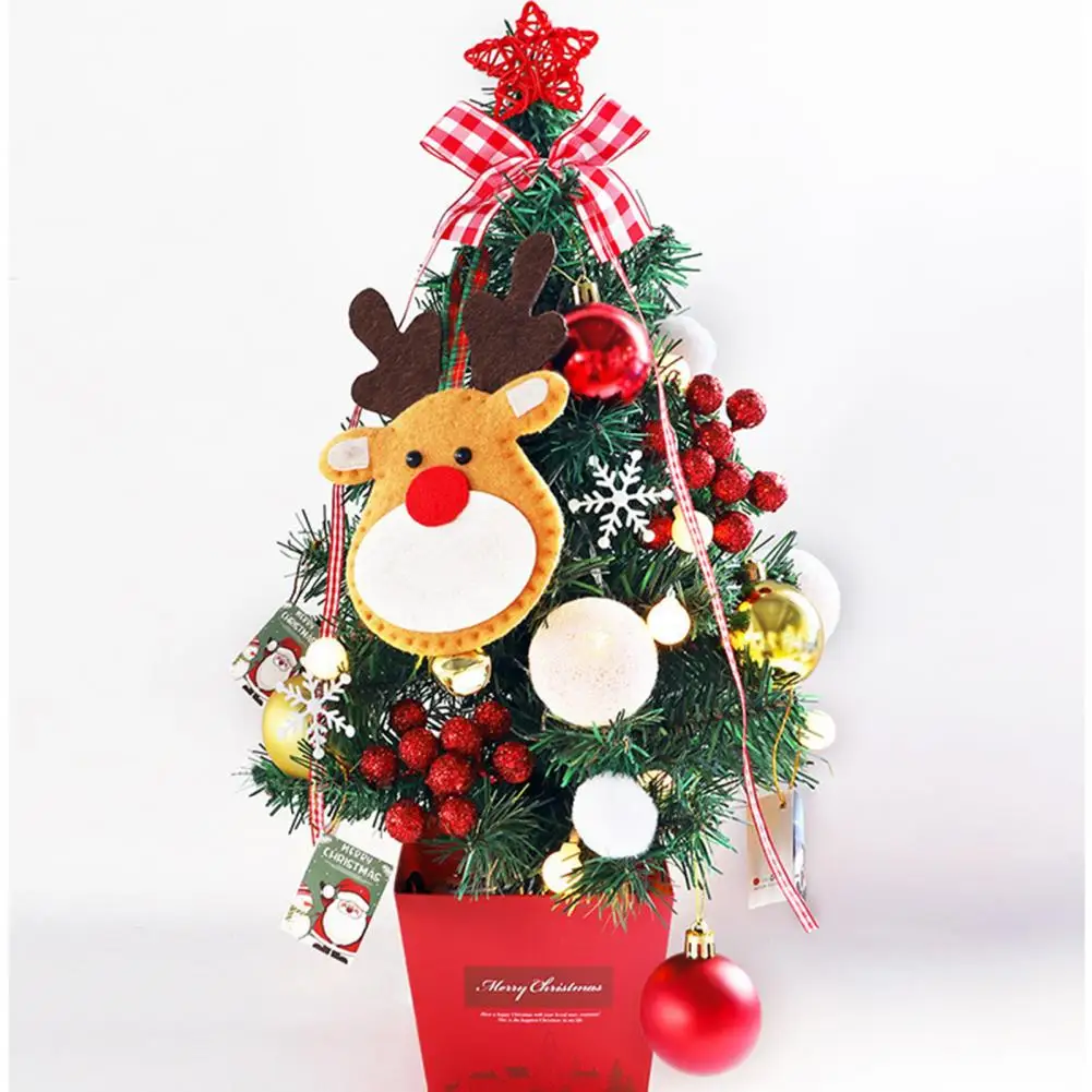 

Миниатюрная рождественская елка, праздничная мини-рождественская елка своими руками с подсветкой для внутреннего и наружного декора, 19,7 дюйма, Рождественский дом на Рождество