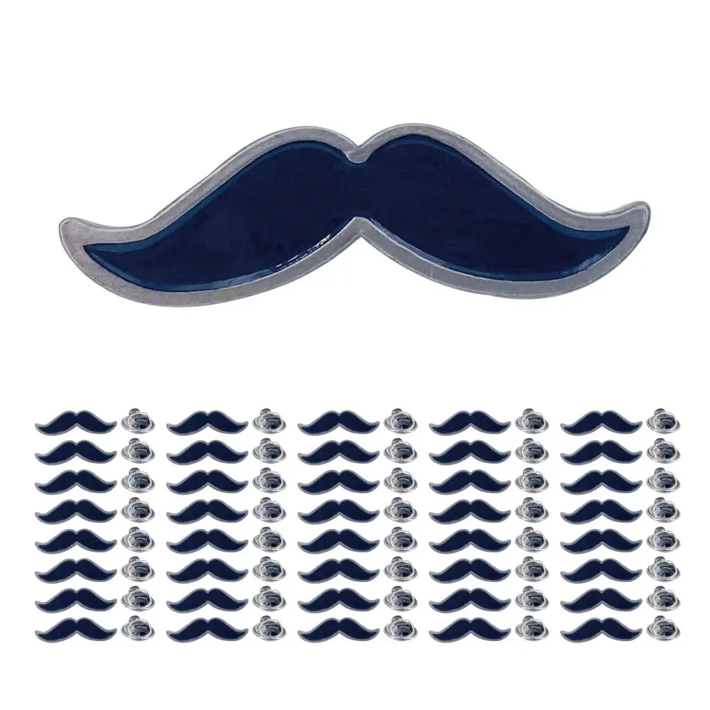 Mustache Enamel Lapel Pin