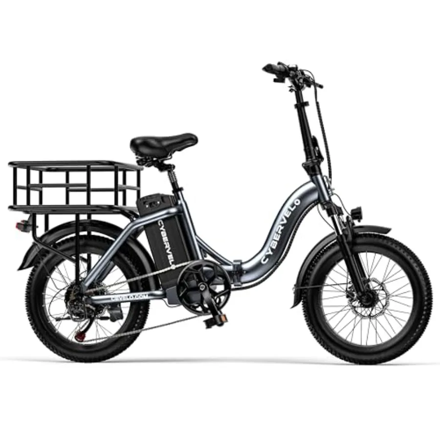 

Folding Electric Bike for Urban Commuting, Aluminum Alloy Frame, Matte Black, Removable 48V 14Ah Battery with 60km Range and 4.