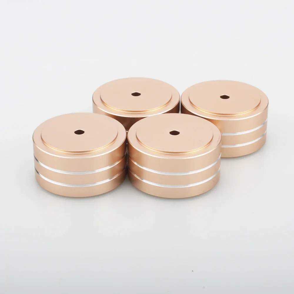 4 Stück 40x20mm Aluminium Stoßdämpfende Isolationsfüße HIFI Lautsprecher Verstärker Plattenspieler DAC Audio Basisständer – Detail 8