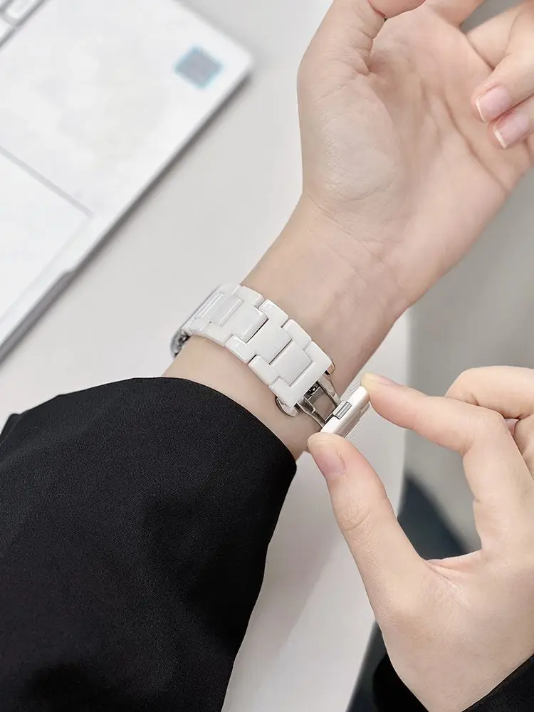 Ceramiczne paski do zegarków z serii ceramicznej do opasek Xiaomi Band 10pro 9pro 8pro NFC i zamiennych pasków do zegarków Redmi Watch 6 5 4 — zdjęcie produktu 4