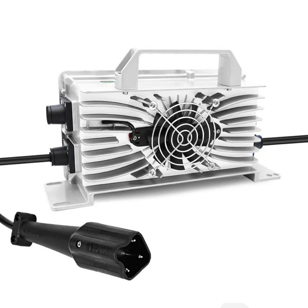 

48V(58.4V) 25A Golf Cart Lead-acid Battery Fast Charger with 3 Pin Plug for Yamaha G29 Drive