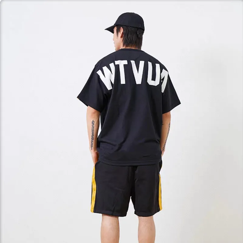 

2023 WTAPS Back Printed T-shirt Japanese Vintage Silhouette Workwear Short Sleeve T-shirt TX929