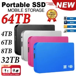 Original external hard drive 2TB Portable SSD 1TB Solid State Drive High-Speed Hard Disk External Storage Device for Pc/Mac