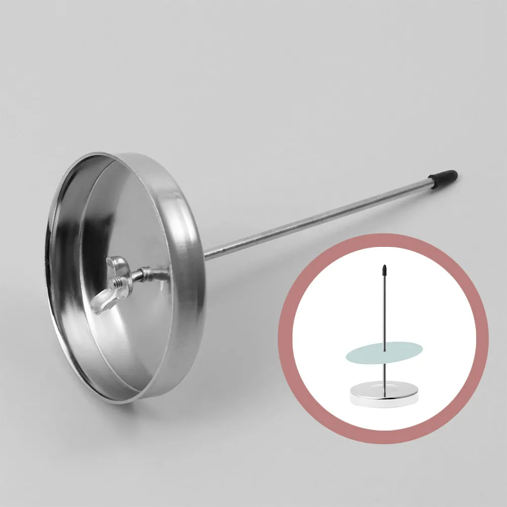 3Pcs Stainless Steel Receipt Spindle Holder Desk Bill Fork for Office Restaurant Milk Tea Shop Straight Rod Paper Memo Organizer