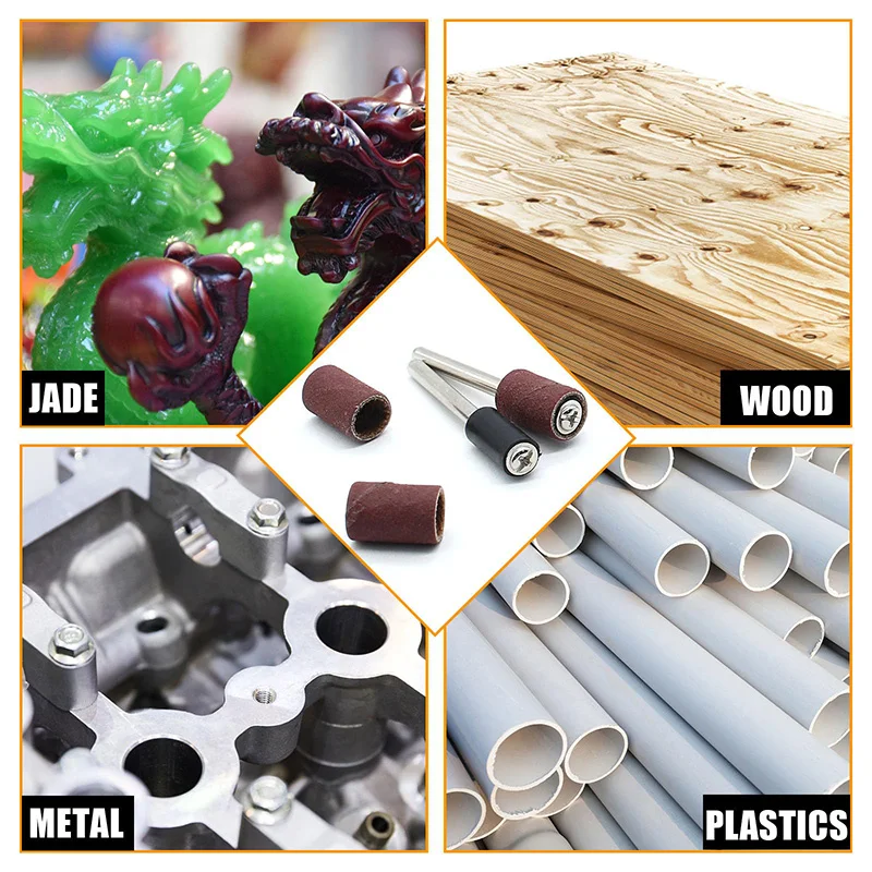 

Sanding Band 80 120 150 180 240 320~600 Grit Sand Mandrels 2.35/3.17mm Sanding Drum for Dremel Nail Drill Rotary Abrasive Tools