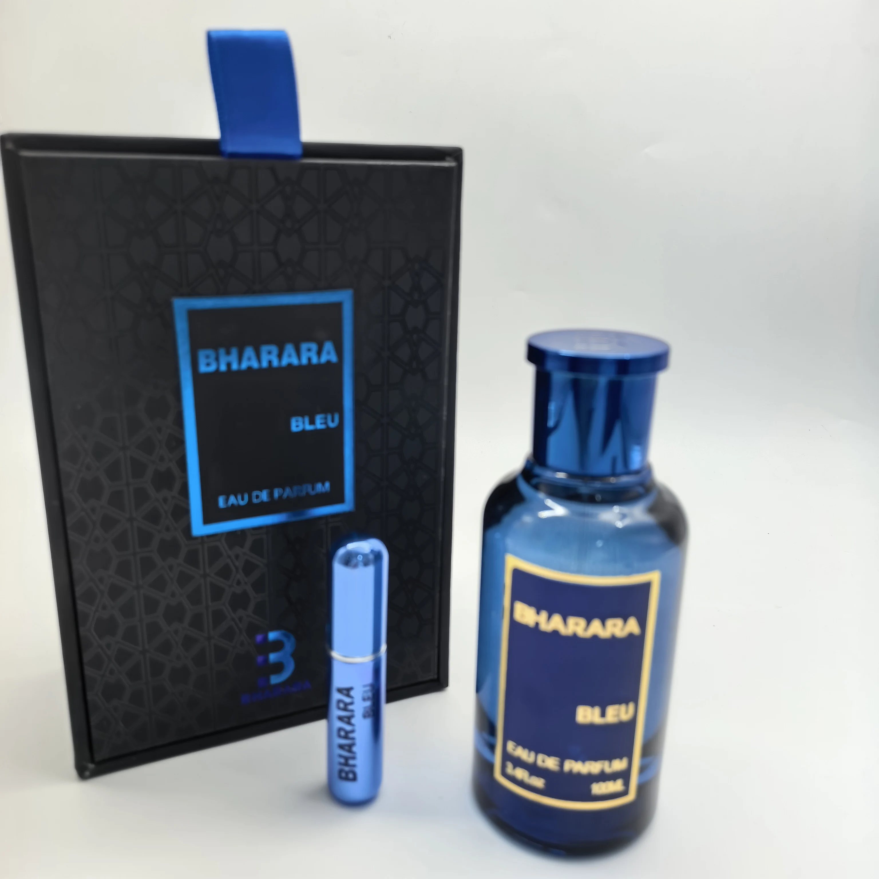 Bharara Bleu Pour Homme Eau de Parfum für Männer 3,4 Unzen / 100 ml – Fresh Citrus Woody Long Lasting Cologne, luxuriöses männliches Geschenk