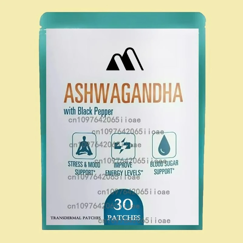 

30 Patches Ashwagandha Transdermal Patches Mood Support, Stress, Energy, and Support