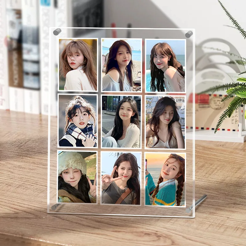 

Acrylic Photocard Display Stand Kpop Photocard Stand Display Idol Picture Frames Photo Card Protector Desktop Decor 아크릴 액자