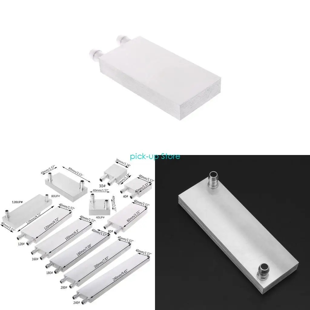 

Q5WA Aluminum Water Cooling Block Heat Sink System for PC Computer CPU Graphics Radiator Endothermic for Head Liquid Water Co