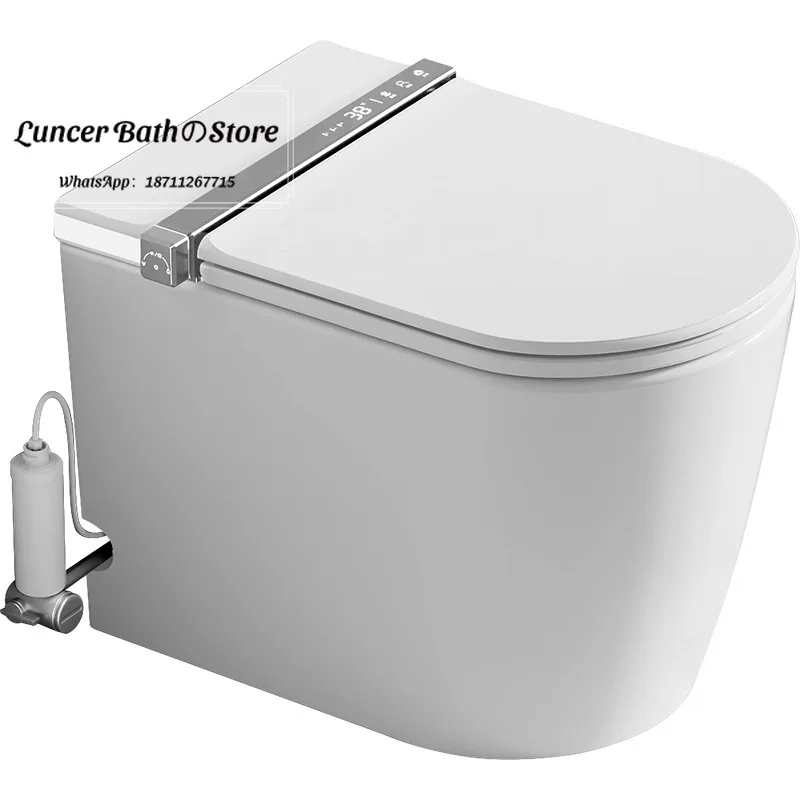 Small Apartment 54cm Intelligent Siphon Toilet Fully Automatic Dual Flush Pump Pressurized Flushing Home No Water Pressure Limit